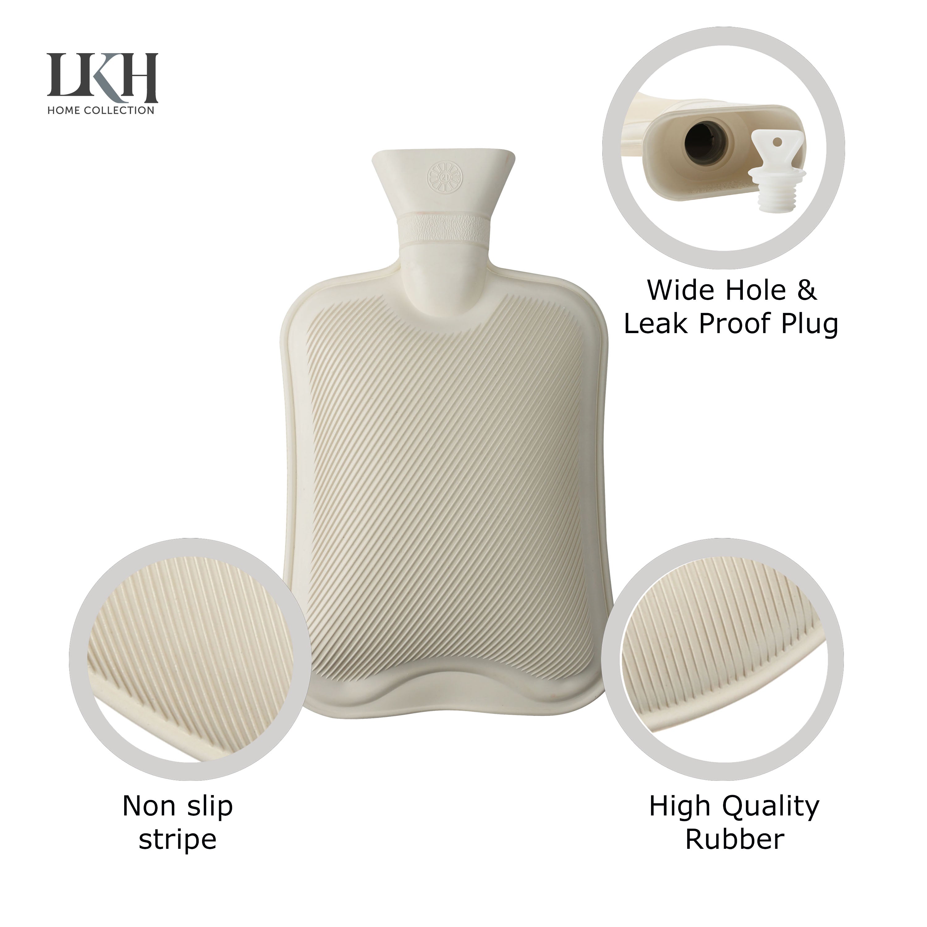 Hot Water Bottle and Slipper Gift Set