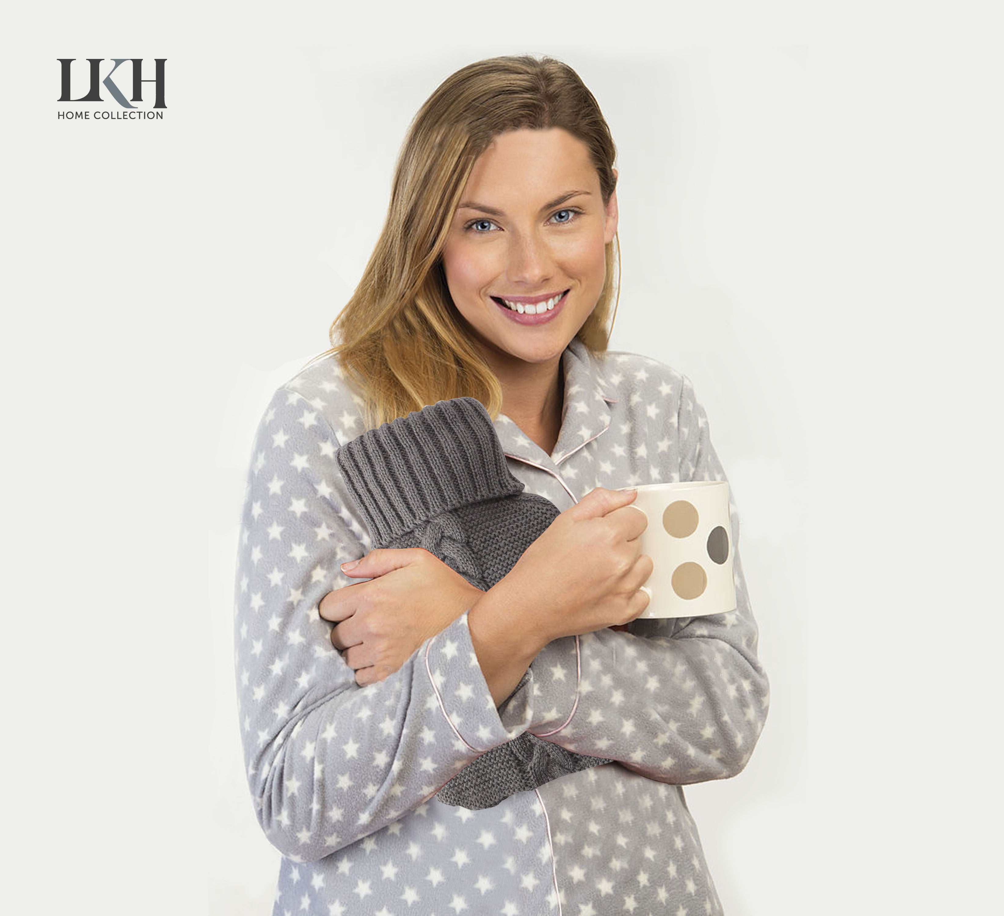 Hot Water Bottle and Slipper Gift Set