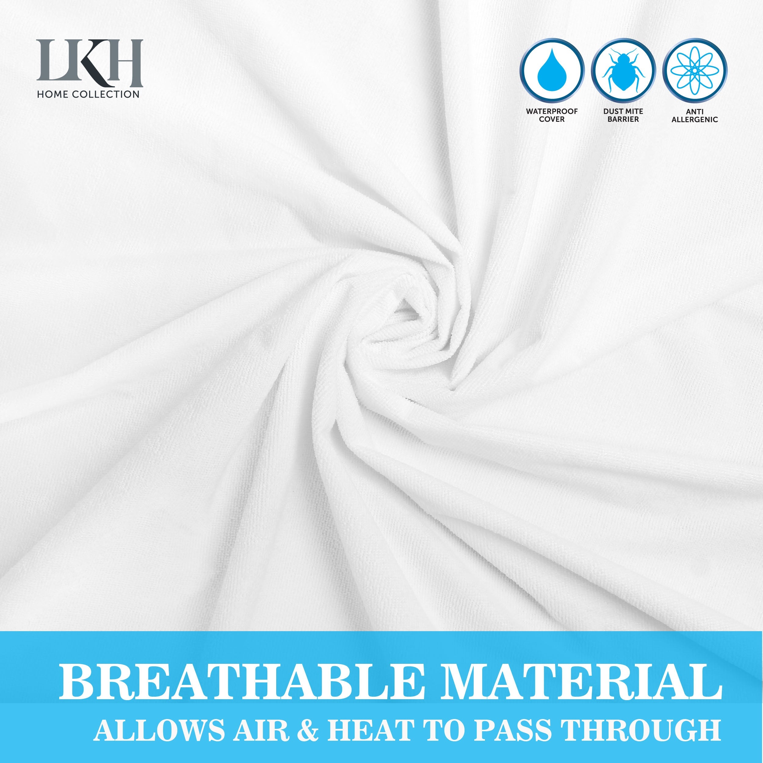 Waterproof Mattress Protector for King Size Bed