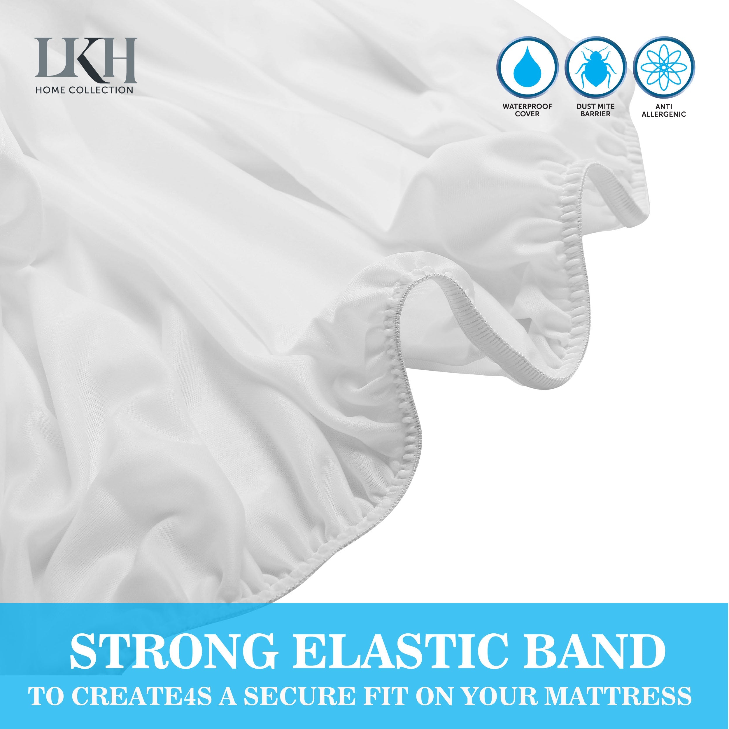 Waterproof Mattress Protector for King Size Bed