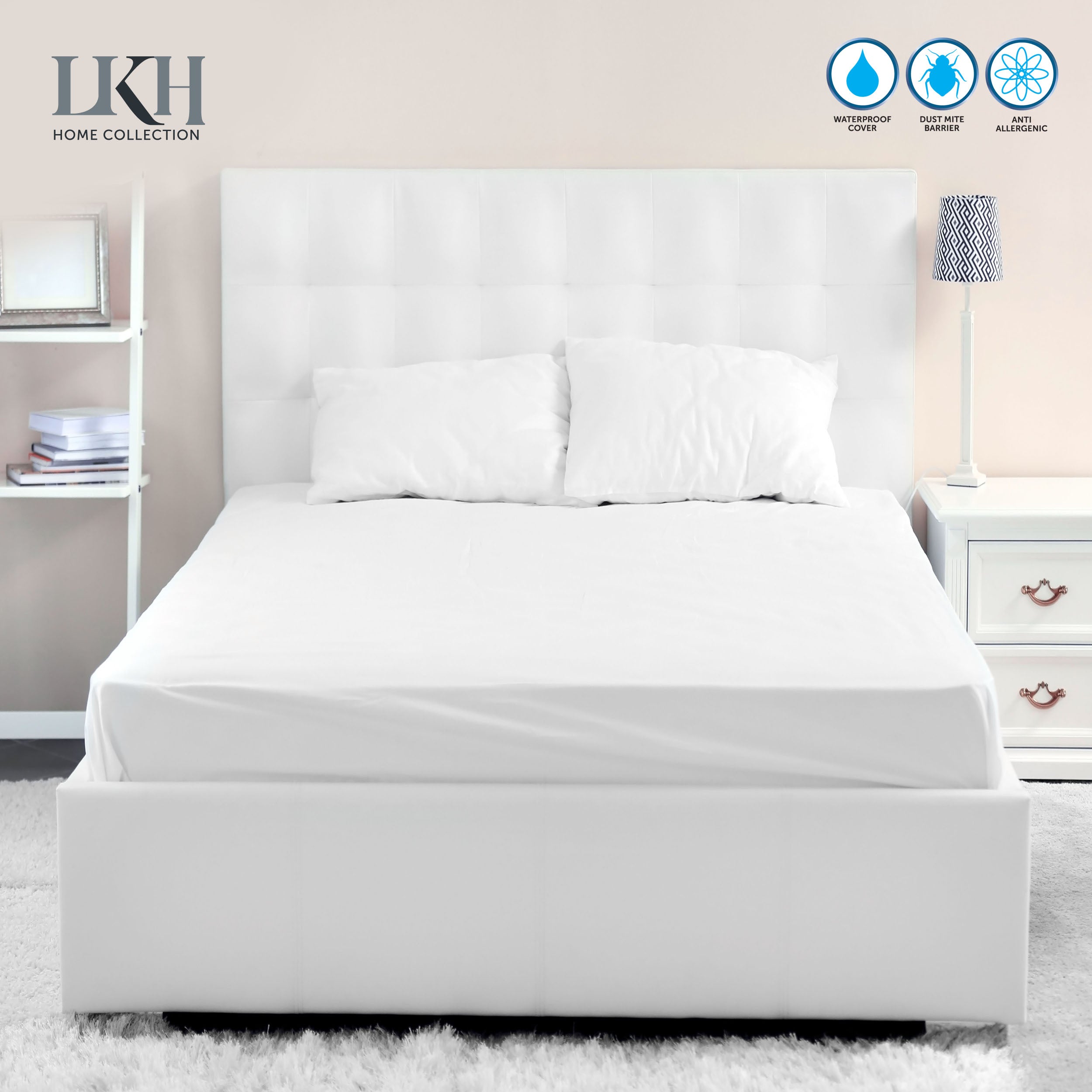 Waterproof Mattress Protector for King Size Bed