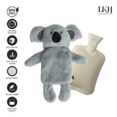 750ml Hot Water Bottle with Faux Fur Cover