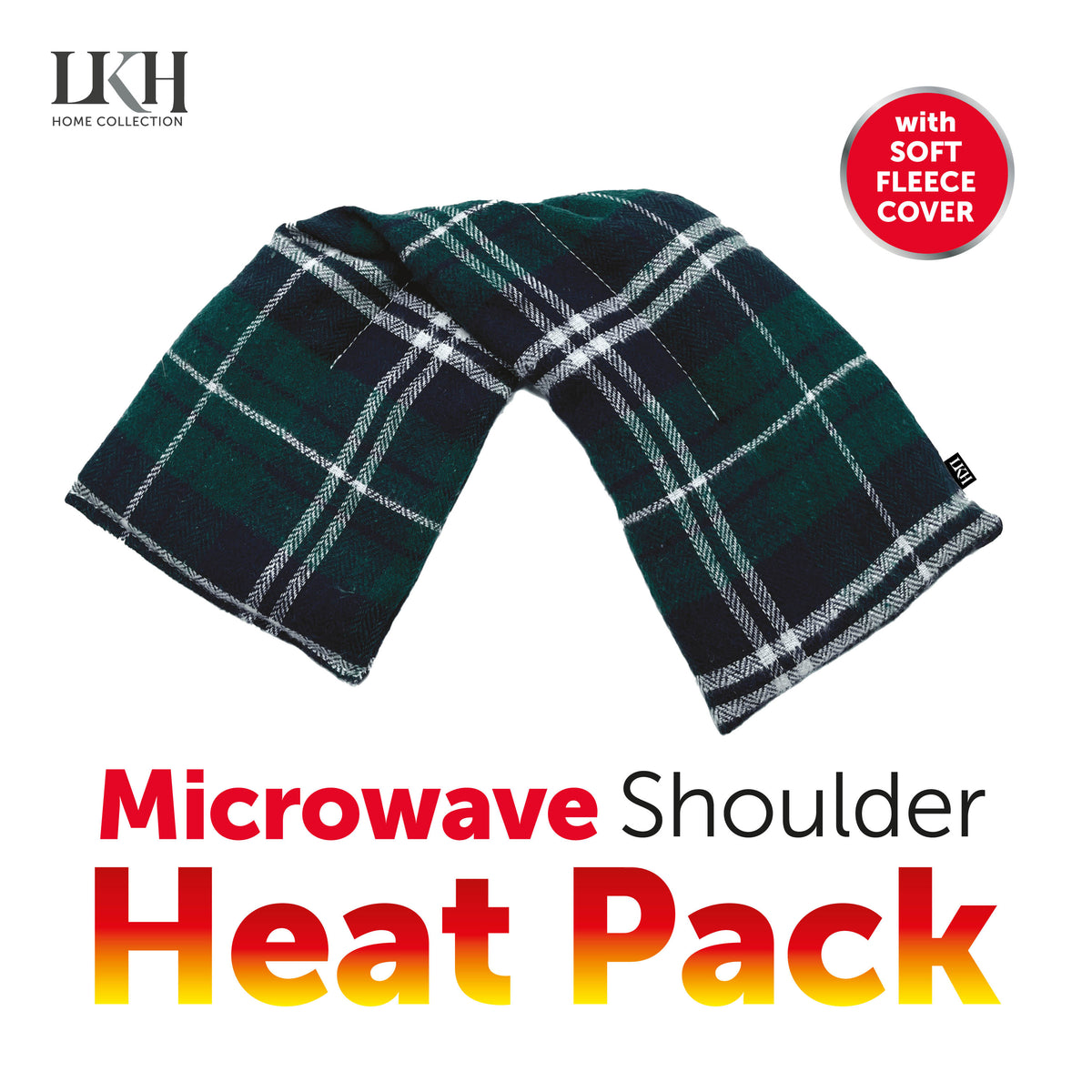 Microwave Shoulder Heat Pack with Fleece Cover