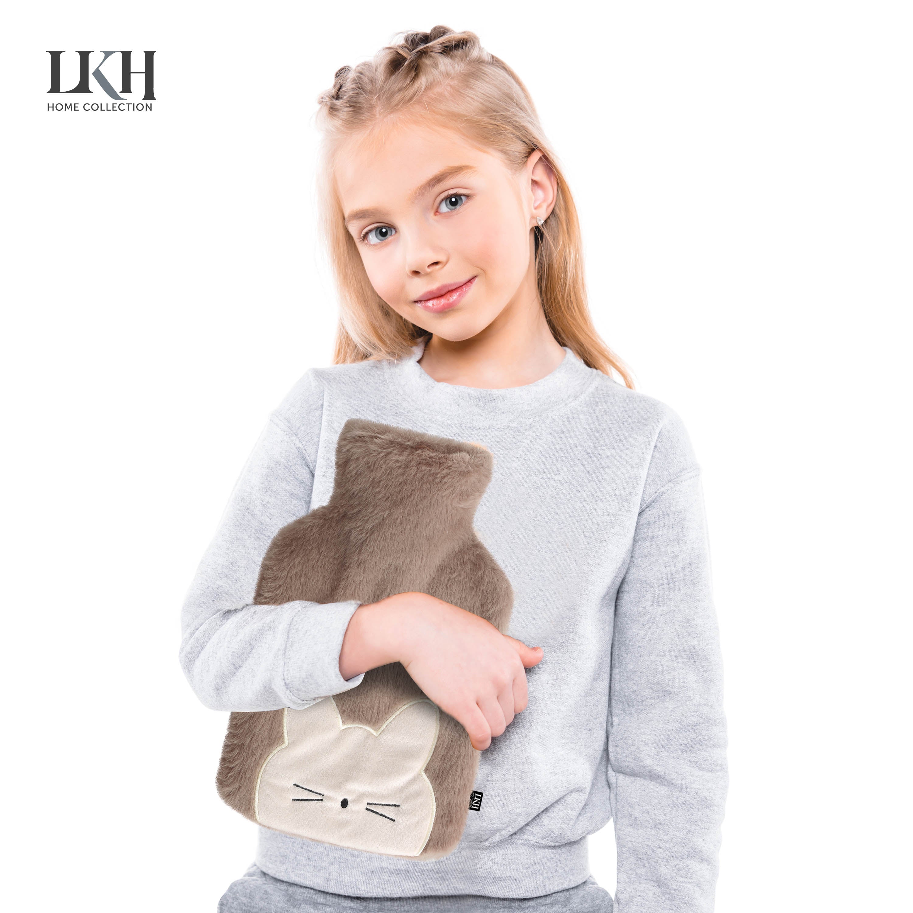 1 Litre Hot Water Bottle with Sherpa Cover