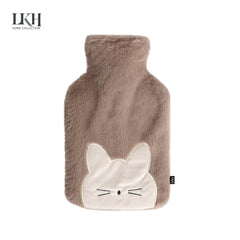 1 Litre Hot Water Bottle with Sherpa Cover