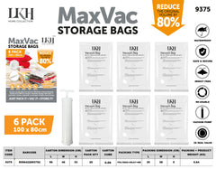 100*80cm 6PK Vacuum Bag with Hand Pump