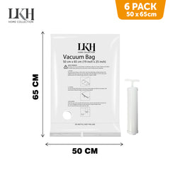 6PK MaxVac Storage Bags with Hand Pump
