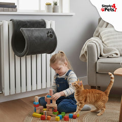 Cat Radiator Comfy Bed Grey