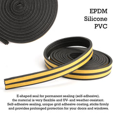 Storm Seal Anti-Collision E-Typ Door and Window Seal