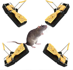 4PK Mouse Trap with Spring Loaded Mechanism