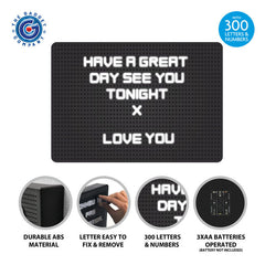 LED Message Table with Luminous Writing Surface