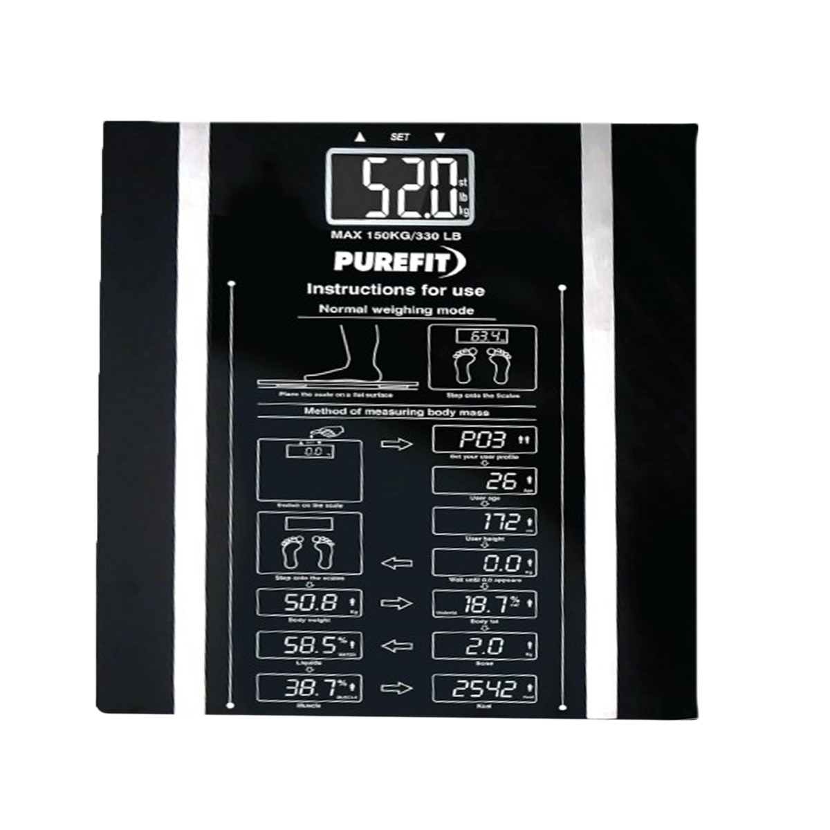 180Kg Super Slim Digital Bathroom Scale